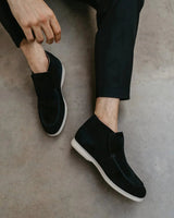 MONACO - ZWART HIGH LOAFERS