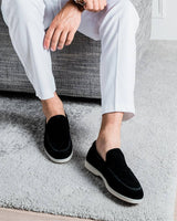 MONACO - ZWART YACHT LOAFERS