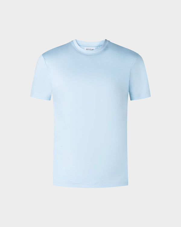 IBIZA - LICHTBLAUW SHINY SIGNATURE T-SHIRT