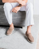 MONACO - BEIGE YACHT SUÈDE LOAFERS
