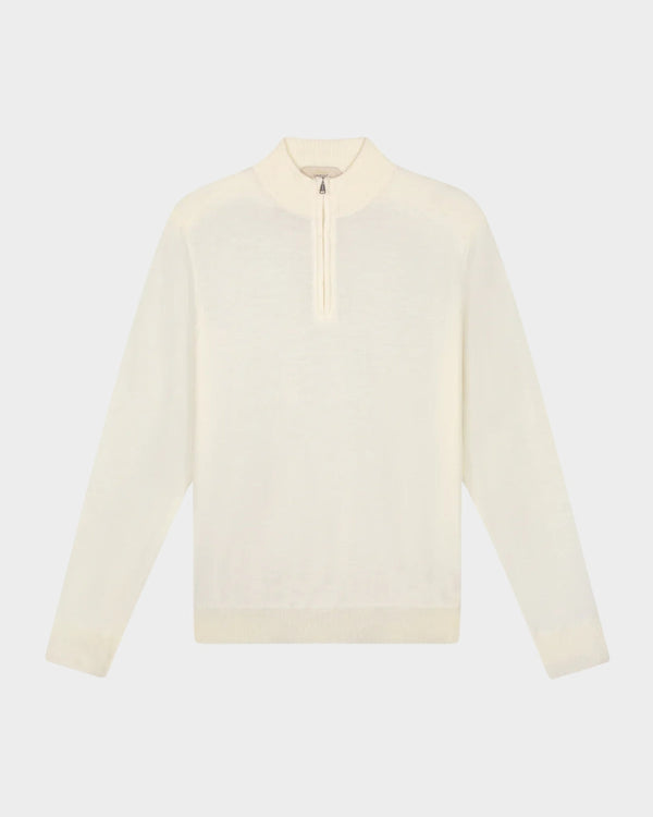 MARSEILLE - BEIGE MERINO HALFRITS TRUI